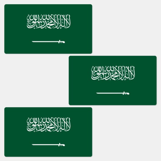 Étiquettes Drapeau de l'Arabie saoudite (Groupe)