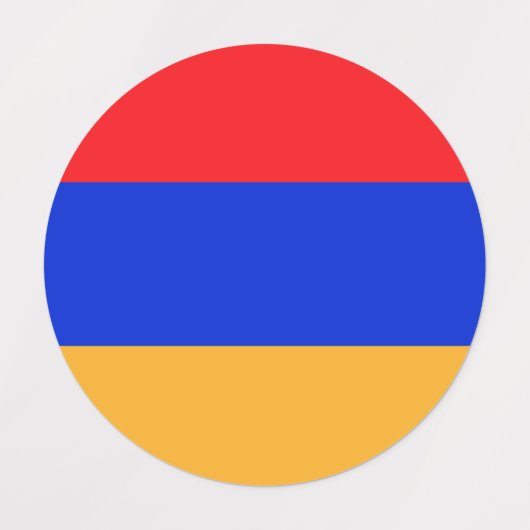 Étiquettes Drapeau de l'Arménie (Design 2)