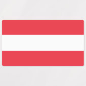 Étiquettes Drapeau de l'Autriche (Design 1)