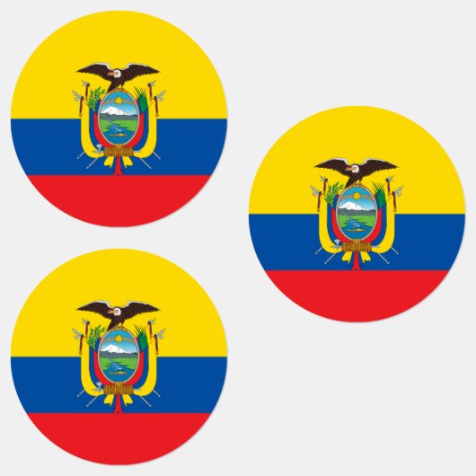 Étiquettes Drapeau de l'Équateur (Groupe)