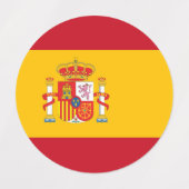 Étiquettes Drapeau de l'Espagne (Design 1)