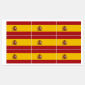 Étiquettes Drapeau de l'Espagne (Feuille)