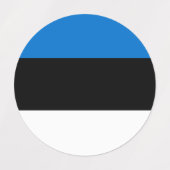 Étiquettes Drapeau de l'Estonie (Design 1)