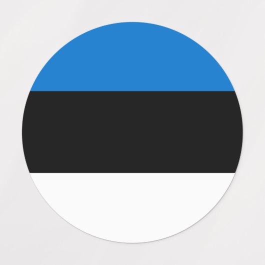 Étiquettes Drapeau de l'Estonie (Design 1)