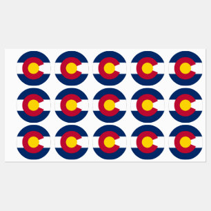 Étiquettes Drapeau de l'État du Colorado