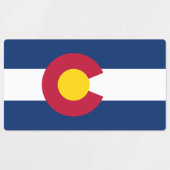 Étiquettes Drapeau de l'État du Colorado (Design 2)