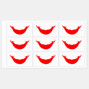 Étiquettes Drapeau de l'île de Pâques