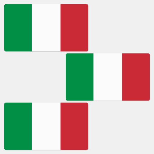 Étiquettes Drapeau de l'Italie (Groupe)