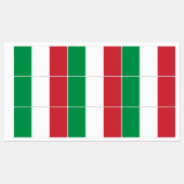 Étiquettes Drapeau de l'Italie (Feuille)