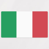 Étiquettes Drapeau de l'Italie (Design 1)