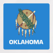 Étiquettes Drapeau de l'Oklahoma (Design 1)