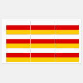 Étiquettes Drapeau de l'Ossétie du Sud (Feuille)