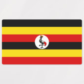 Étiquettes Drapeau de l'Ouganda (Design 1)