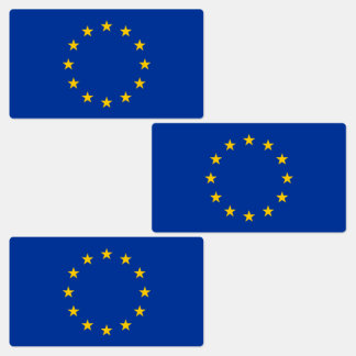 Étiquettes Drapeau de l'Union européenne