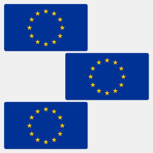 Étiquettes Drapeau de l'Union européenne (Groupe)