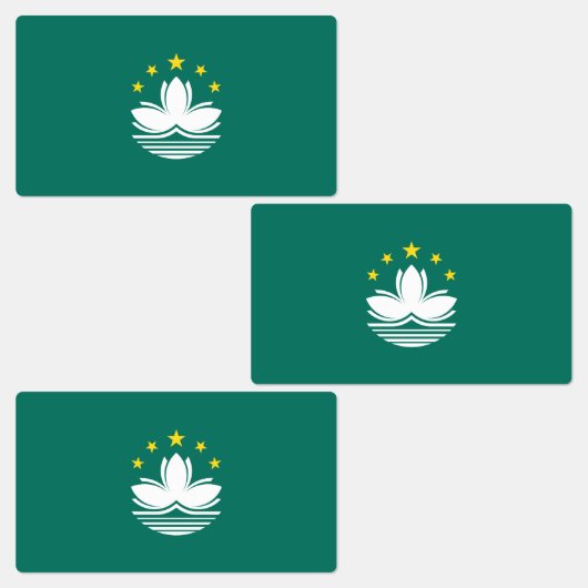 Étiquettes Drapeau de Macao (Groupe)