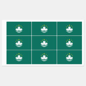 Étiquettes Drapeau de Macao (Feuille)