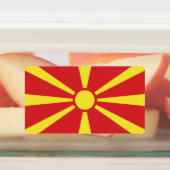 Étiquettes Drapeau de Macédoine du Nord (Apposé)