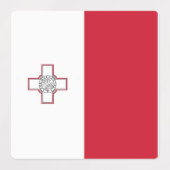 Étiquettes Drapeau de Malte (Design 1)