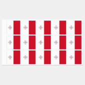 Étiquettes Drapeau de Malte (Feuille)