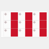 Étiquettes Drapeau de Malte (Feuille)