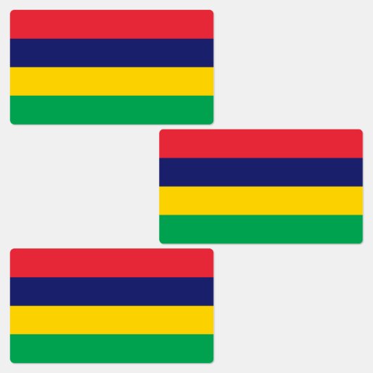 Étiquettes Drapeau de Maurice (Groupe)