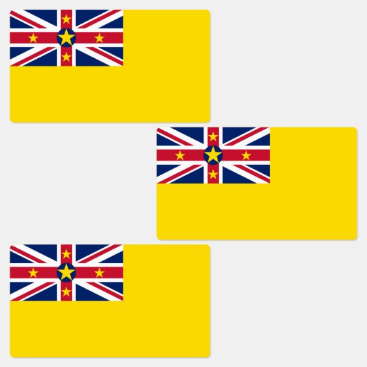 Étiquettes Drapeau de Niue (Groupe)