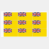 Étiquettes Drapeau de Niue (Feuille)