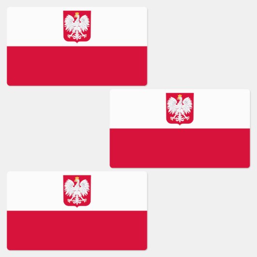 Étiquettes Drapeau de Pologne (Groupe)