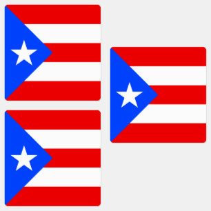 Étiquettes Drapeau de Porto Rico