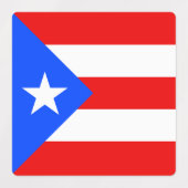 Étiquettes Drapeau de Porto Rico (Design 1)