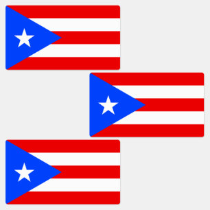 Étiquettes Drapeau de Porto Rico