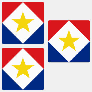 Étiquettes Drapeau de Saba