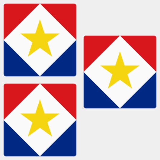 Étiquettes Drapeau de Saba (Groupe)