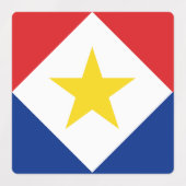 Étiquettes Drapeau de Saba (Design 1)