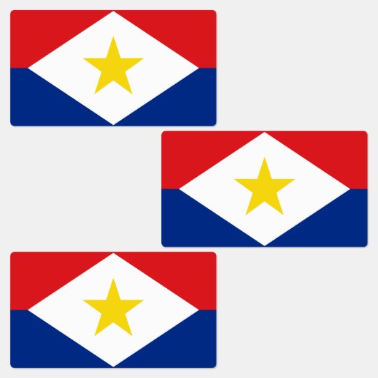Étiquettes Drapeau de Saba (Groupe)