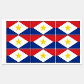 Étiquettes Drapeau de Saba (Feuille)