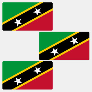 Étiquettes Drapeau de Saint-Christophe-et-Niévès