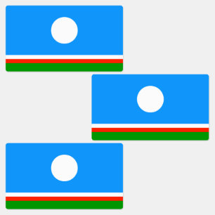 Étiquettes Drapeau de Sakha