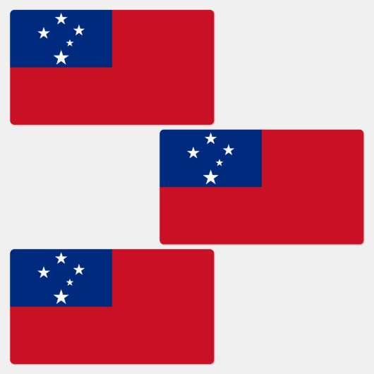 Étiquettes Drapeau de Samoa (Groupe)