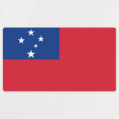 Étiquettes Drapeau de Samoa (Design 1)