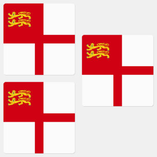 Étiquettes Drapeau de Sercq