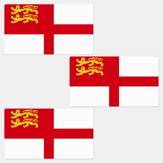 Étiquettes Drapeau de Sercq (Groupe)