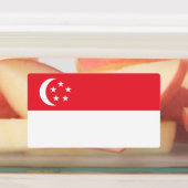 Étiquettes Drapeau de Singapour (Apposé)