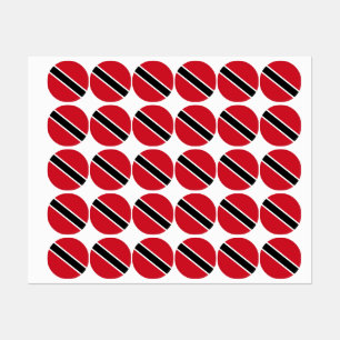 Étiquettes Drapeau de Trinité-et-Tobago