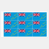 Étiquettes Drapeau de Tuvalu (Feuille)