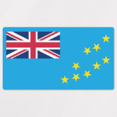 Étiquettes Drapeau de Tuvalu (Design 1)