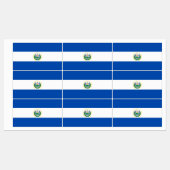 Étiquettes Drapeau d'El Salvador (Feuille)