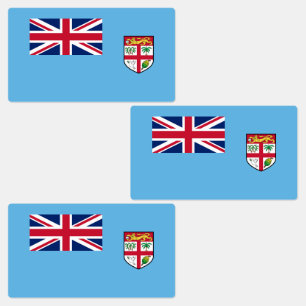 Étiquettes Drapeau des Fidji
