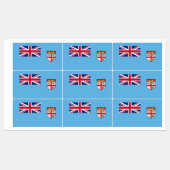 Étiquettes Drapeau des Fidji (Feuille)